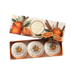 Saponificio Artigianale Fiorentino Orange and Cinnamon 3-Piece Soap Set