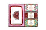 Casa Amalfi Pink Maiolica Soap & Dish Set