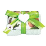 Bolgherello Mint and Kiwi Soap and Hand Towel Set
